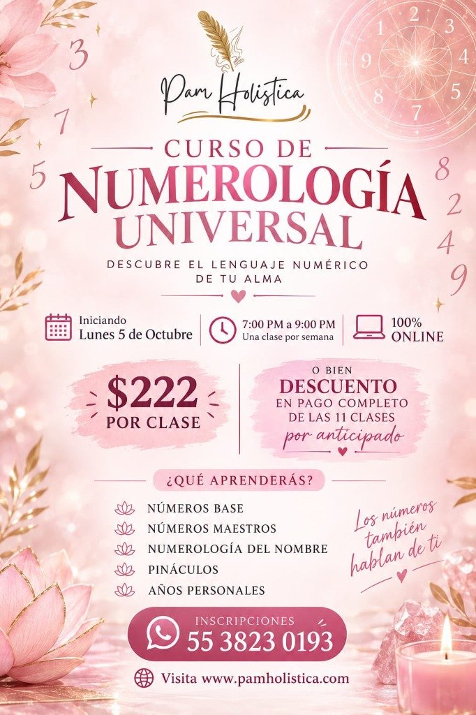 Curso de Numerología Universal - Pam Holística
